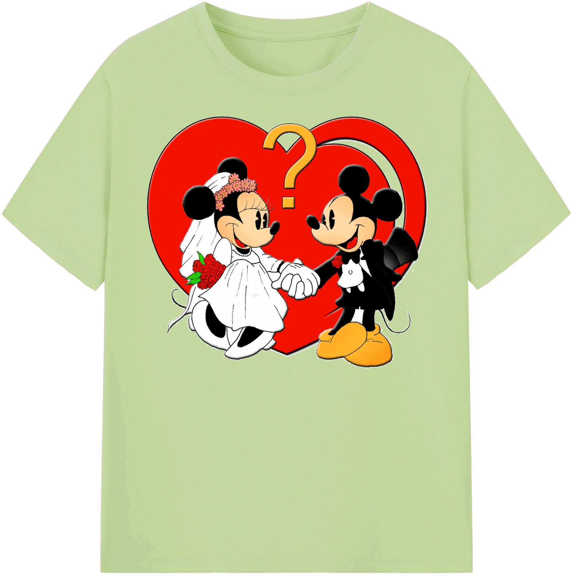 （画像用） ミッキーマウス Mickey Mouse 綿100％半袖Tシャツ（フロントプリント）